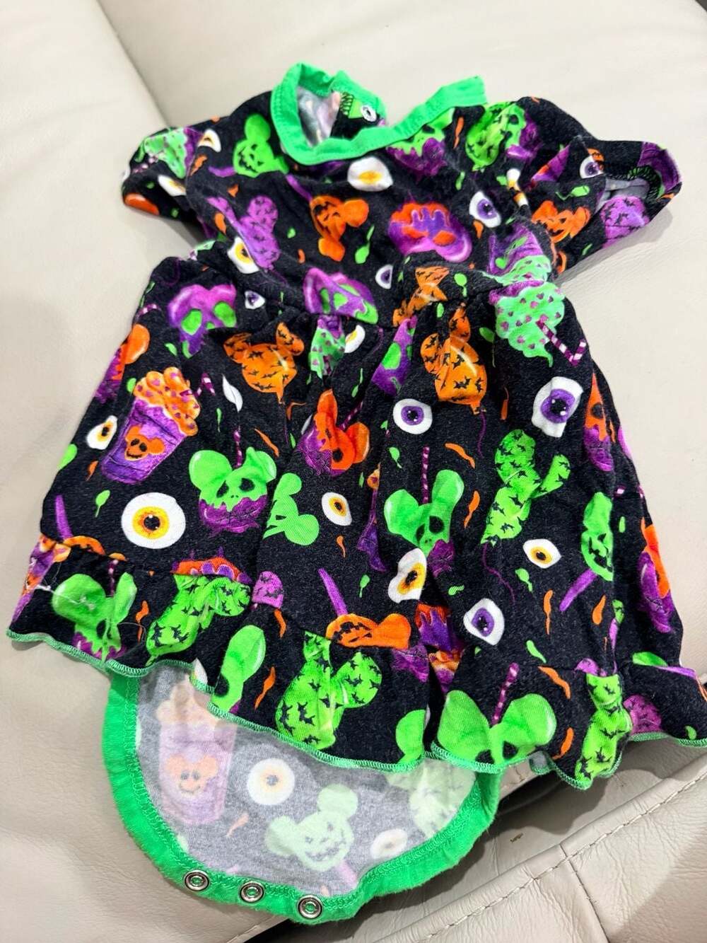 Showstoppers Halloween Dress Size 6/12M Mickey Mouse Candy Eyeballs Bamboo